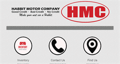 Desktop Screenshot of habbitmotorco.com