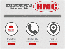Tablet Screenshot of habbitmotorco.com